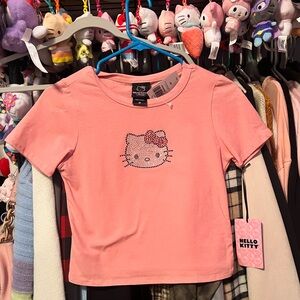 NWT Hot Topic Sanrio Hello Kitty Diamond Baby Tee